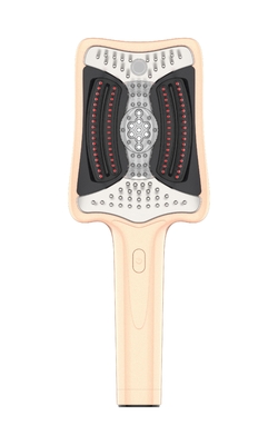 Fitdash électrique vibrant 650nm lumière rouge 850nm NIR thérapie EMS massage du cuir chevelu Applicateur d'huile de brosse à cheveux