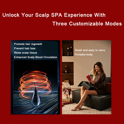 Fitdash Rechargeable Thérapie par la lumière rouge EMS Massage du cuir chevelu de la tête Brosse de soins capillaires peigne