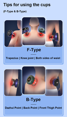 Massageur de thérapie de goutte à goutte Hijama personnalisé pour Fitdash F-Type Cupping-Cups