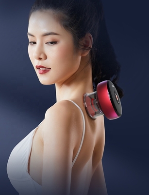 Prise en charge OEM / ODM Fitdash chauffé vibrant Gua Sha Cupping Massageur de thérapie corporelle à lumière rouge