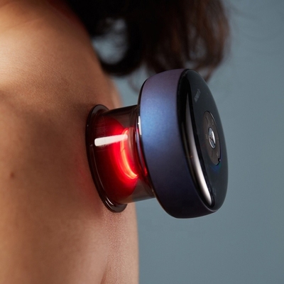 Appareil de massage des pieds Fitdash de type C avec lumière rouge et aspiration vibrante