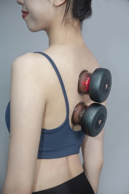 Taille du produit 94*94*72mm Massageur de thérapie par vapotage avec tasses Hijama chinoises et lumière rouge