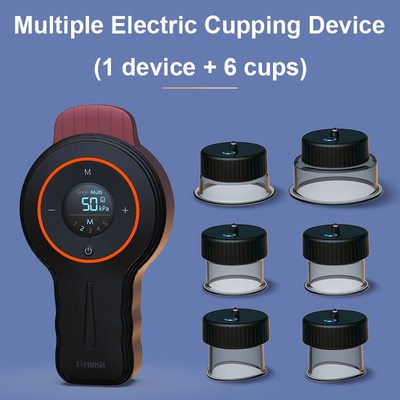 Contrôle des boutons 3.7V/1800mAh Appareil électronique de cupping Massageur avec thérapie de lumière rouge