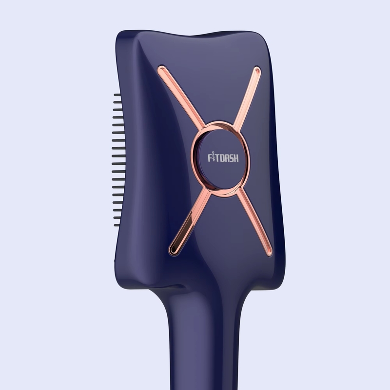 Fitdash électrique vibrant 650nm lumière rouge 850nm NIR thérapie EMS massage du cuir chevelu Applicateur d'huile de brosse à cheveux
