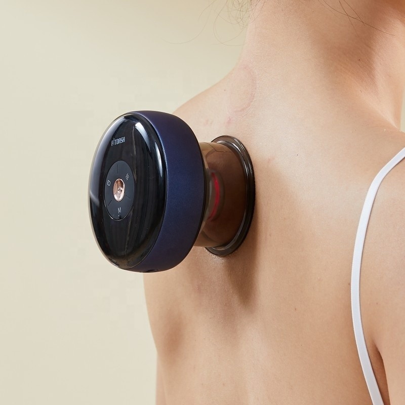 94*94*72mm Fitdash Intellectual Breathing Cupping Massage Instrument avec le mode d'alimentation de type C