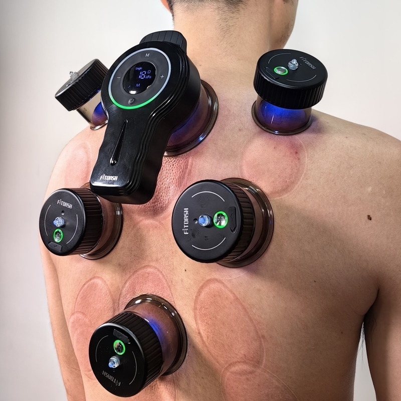 Soutenir le ODM/OEM Fitdash équipé d'un ensemble électrique intelligent de gouttières sous vide pour Gua Sha