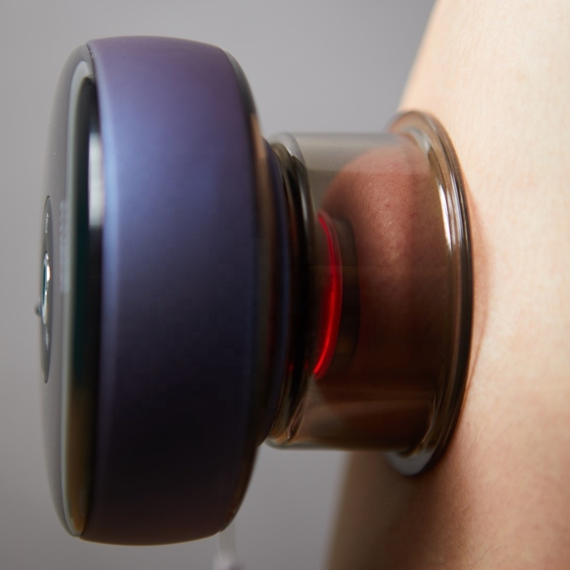 Massageur électrique à culasse sous vide à grattage avec mode d'alimentation de type C et thérapie par lumière rouge